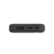 Универсальный аккумулятор Flash 5 (5000 мАч) с подсветкой и soft touch, черный, 9,8х6.3х1,3 см Черный