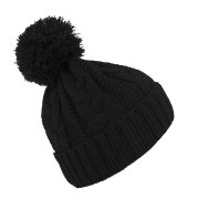 Шапка VOGUE, черный, верх: 100% акрил, подкладка: 100% полиэстер Черный