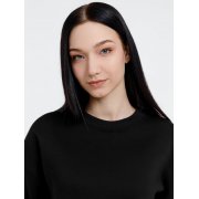 Свитшот оверсайз унисекс True Self, черный