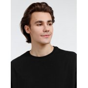 Футболка оверсайз унисекс с длинным рукавом Сity Sapiens, черная арт. 16418.30