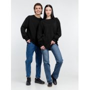 Футболка оверсайз унисекс с длинным рукавом Сity Sapiens, черная арт. 16418.30