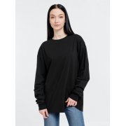 Футболка оверсайз унисекс с длинным рукавом Сity Sapiens, черная арт. 16418.30