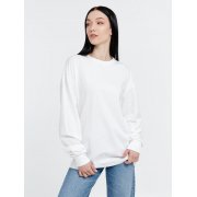 Футболка оверсайз унисекс с длинным рукавом Сity Sapiens, молочно-белая арт. 16418.60