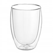 Стакан стеклянный "Lotos" с двойными стенками и крышкой, серый