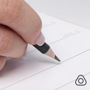 Карандаш чернографитный трехгранный TRINITY Черный