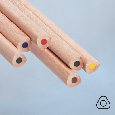 Набор цветных карандашей KINDERLINE small,6 цветов бежевый