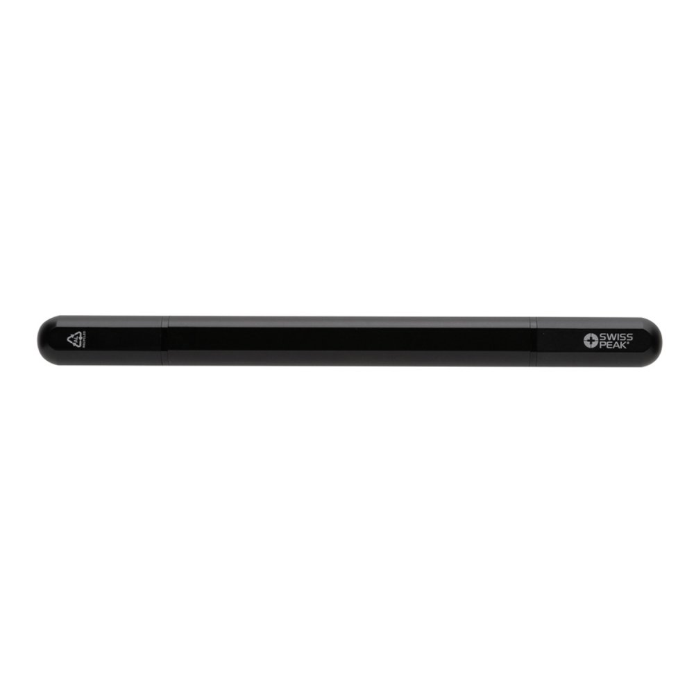 Ручка с двойным наконечником Swiss Peak Storm из переработанного алюминия RCS арт. P611.251 Ручка с двойным наконечником Swiss Peak Storm из переработанного алюминия RCS арт. P611.251