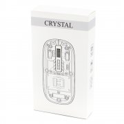 Мышь компьютерная беспроводная прозрачная Crystal, черная арт. 18018.02