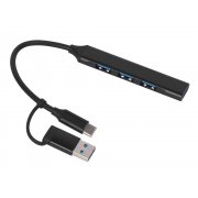 USB-хаб «Link» с коннектором 2-в-1 USB-C и USB-A, 2.0/3.0