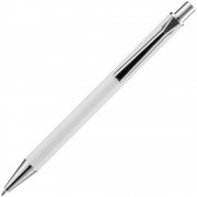 Ручка шариковая Lobby Soft Touch Chrome, белая арт. 18323.60