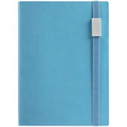 Ежедневник Vivian Metal, недатированный, голубой