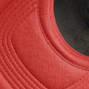 Бейсболка FLICK, 5 клиньев, пластиковая застежка Красный