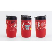 Термостакан "Unicup" 300 мл, покрытие soft touch красный