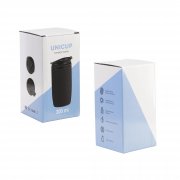 Термостакан "Unicup" 300 мл, покрытие soft touch оранжевый