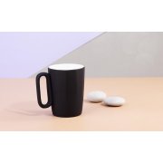 Кружка керамическая "Calypso" 250 мл, покрытие soft touch черный с белым