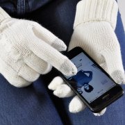 Перчатки сенсорные "Irish", синий_М, 100% акрил Синий