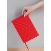 Ежедневник недатированный "Тоскана" с 3d-обложкой, А5 красный