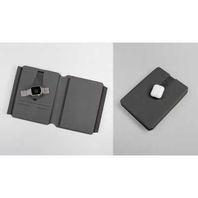 Папка А5 с беспроводным (10W) зарядным устройством 5000 mAh, с MagSafe и блокнотом черный