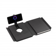 Папка А5 с беспроводным (10W) зарядным устройством 5000 mAh, с MagSafe и блокнотом черный