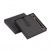 Папка А5 с беспроводным (10W) зарядным устройством 5000 mAh, с MagSafe и блокнотом черный