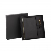 Набор подарочный "Саммит" черный с золотом