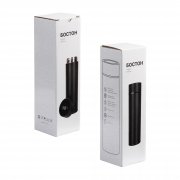 Термос "Бостон next" 500 мл с индикацией температуры, soft touch, сменная батарейка черный