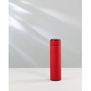 Термос "Бостон next" 500 мл с индикацией температуры, soft touch, сменная батарейка красный