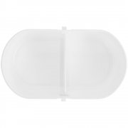 Ланчбокс Lunch Break, белый с черным