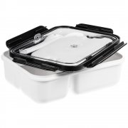 Ланчбокс Cibus с аккумулятором холода, белый с черным арт. 17721.63 Ланчбокс Cibus с аккумулятором холода, белый с черным арт. 17721.63