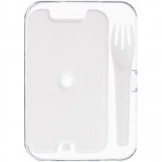 Ланчбокс Cibus с аккумулятором холода, белый с черным арт. 17721.63 Ланчбокс Cibus с аккумулятором холода, белый с черным арт. 17721.63