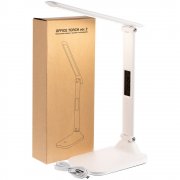 Настольная лампа с часами и календарем Office Torch ver.2, белая арт. 16385.60