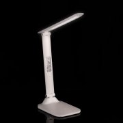 Настольная лампа с часами и календарем Office Torch ver.2, белая арт. 16385.60