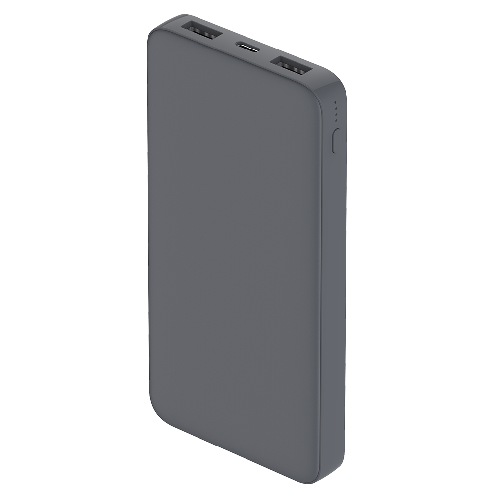 Внешний аккумулятор Polus, 10000 Mah, софт-тач покрытие, серый арт. 2018.20 Внешний аккумулятор Polus, 10000 Mah, софт-тач покрытие, серый арт. 2018.20