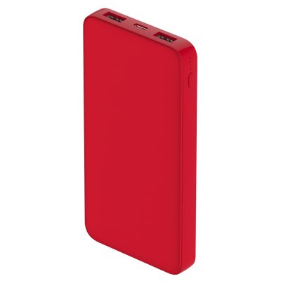 Внешний аккумулятор Polus, 10000 Mah, софт-тач покрытие, красный арт. 2018.05