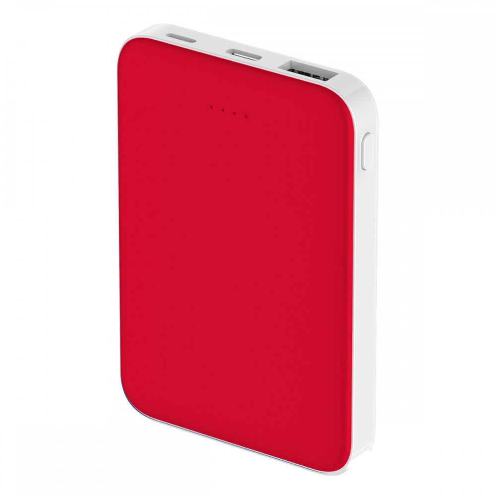 Внешний аккумулятор Fluffy, 5000 Mah, красный арт. 2041.05 Внешний аккумулятор Fluffy, 5000 Mah, красный арт. 2041.05