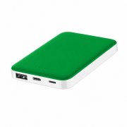 Внешний аккумулятор Fluffy, 5000 Mah, зеленый