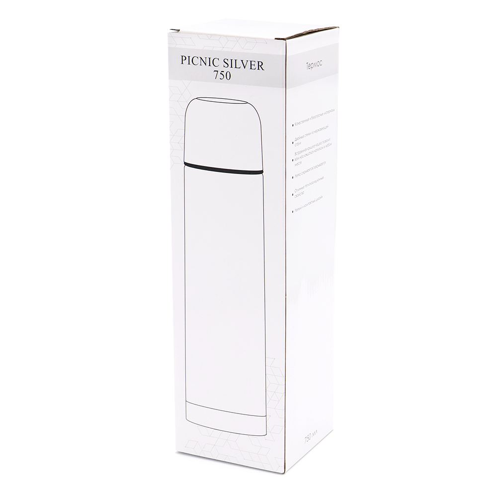 Термос Picnic Silver 750, серебристый арт. 5055.09 Термос Picnic Silver 750, серебристый арт. 5055.09