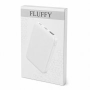 Внешний аккумулятор Fluffy, 5000 Mah, белый