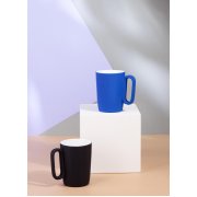 Кружка керамическая "Calypso" 250 мл, покрытие soft touch темно-синий с белым