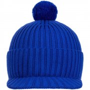 Вязаная шапка с козырьком Peaky, синяя (василек) арт. 16925.77 Вязаная шапка с козырьком Peaky, синяя (василек) арт. 16925.77