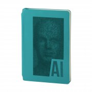 Ежедневник недатированный "Альба", формат А5, гибкая обложка бирюзовый