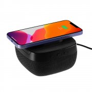 Колонка c беспроводной зарядкой Esca, черная арт. 16305.30 Колонка c беспроводной зарядкой Esca, черная арт. 16305.30