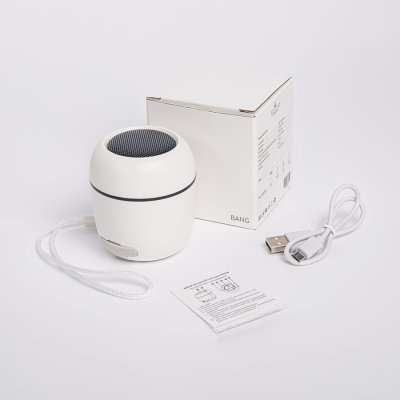 Портативная mini Bluetooth-колонка Sound Burger "Bang" белая Белый