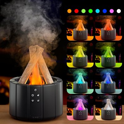 Светодиодный USB увлажнитель-аромадиффузор Bonfire, чёрный арт. 21022.02