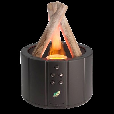 Светодиодный USB увлажнитель-аромадиффузор Bonfire, чёрный арт. 21022.02