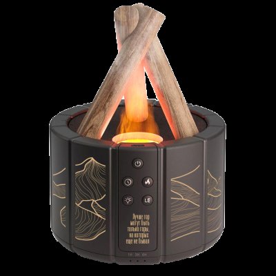 Светодиодный USB увлажнитель-аромадиффузор Bonfire, чёрный арт. 21022.02