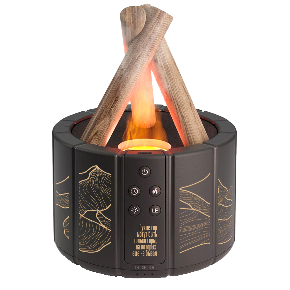 Светодиодный USB увлажнитель-аромадиффузор Bonfire, чёрный арт. 21022.02 Светодиодный USB увлажнитель-аромадиффузор Bonfire, чёрный арт. 21022.02