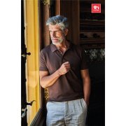 Рубашка-поло мужская ADAM, белый, 3XL, 100% хлопок, плотность 195 г/м2 Белый