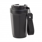 Термостакан "Legend" 390 мл с индикацией температуры, покрытие пудра  черный