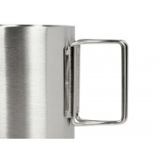 Стальная кружка со складными ручками «Kamchatka» арт. 836930 Стальная кружка со складными ручками «Kamchatka» арт. 836930